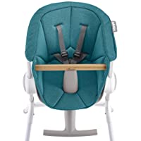 Los mejores  - Béaba- Cojin para trona de bebe Up &amp- Down- Asiento textil- 6 meses a 3 años- Ultracómodo- fácil de mantener- Azur